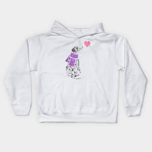 Watercolour Dalmatian Kids Hoodie